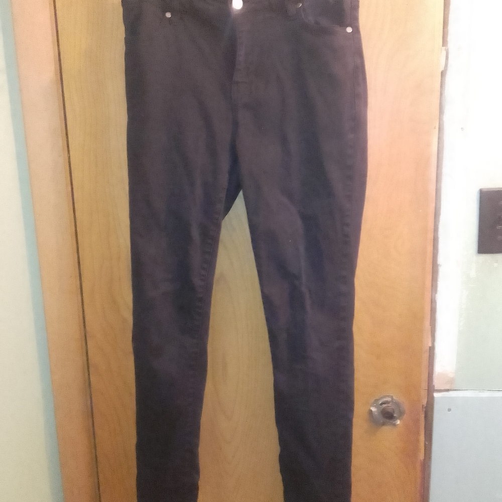 Black Skinny Jeans Buffalo David Bitton Mid Rise Stretch Royal Size 10/30 - Picture 5 of 11